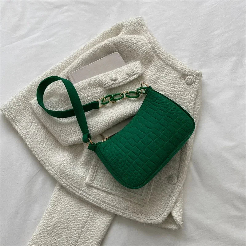 JORJI™ WoolStone Korean Square Shoulder Bag