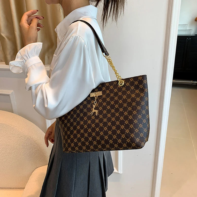 JORJI™ GrandVision Soft Leather Tote Bag