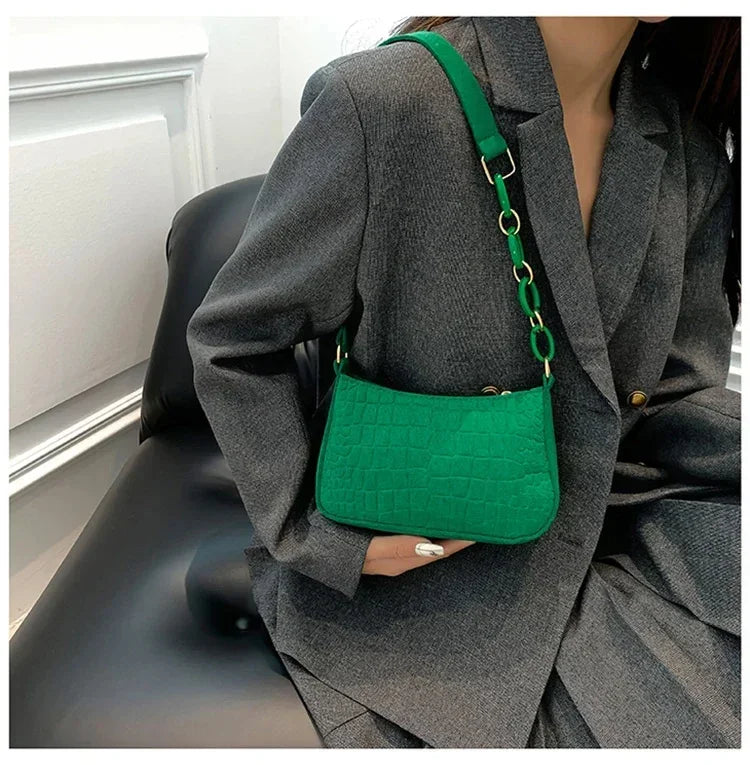 JORJI™ WoolStone Korean Square Shoulder Bag