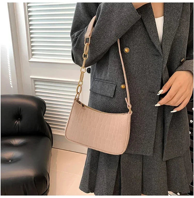 JORJI™ WoolStone Korean Square Shoulder Bag