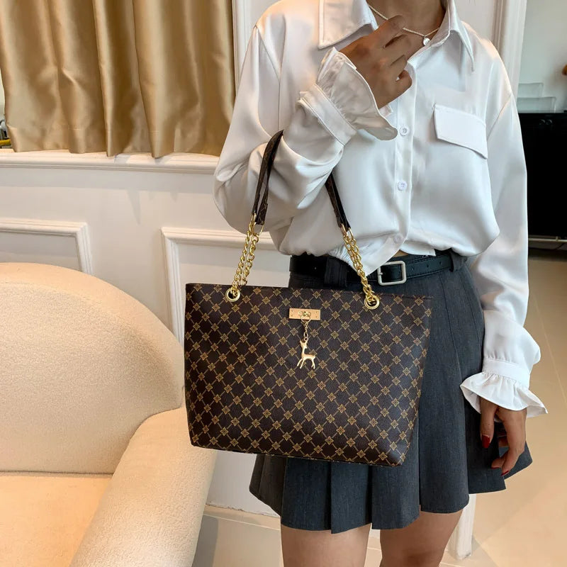 JORJI™ GrandVision Soft Leather Tote Bag