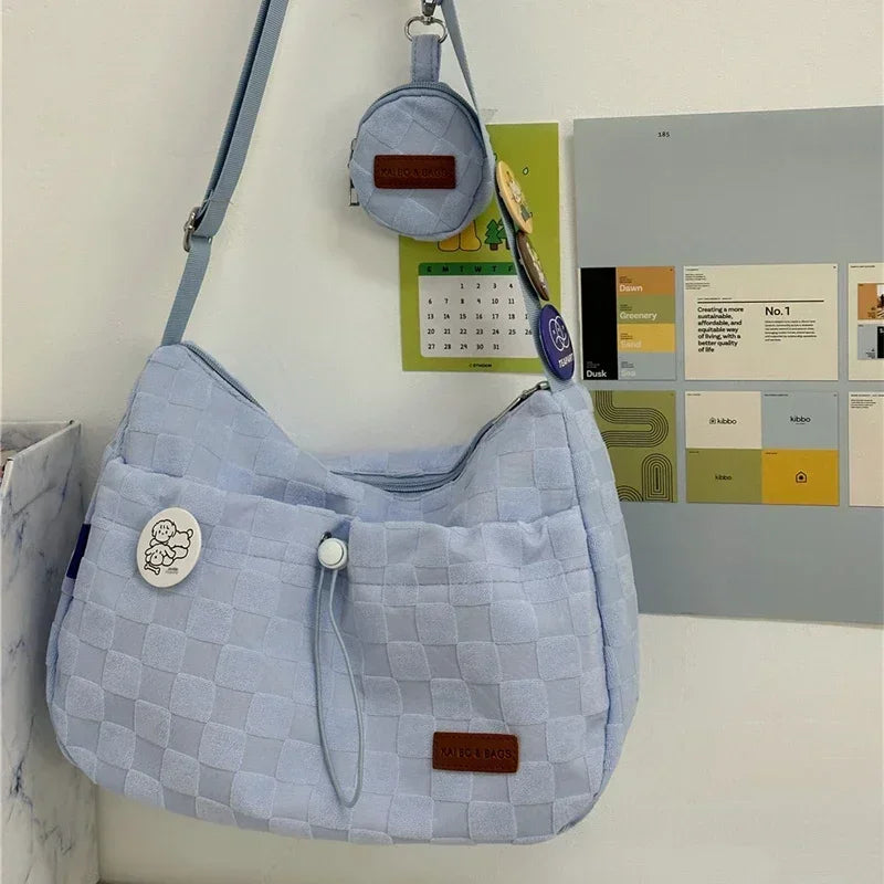 JORJI™ Harajuku Style Plaid Crossbody Bag