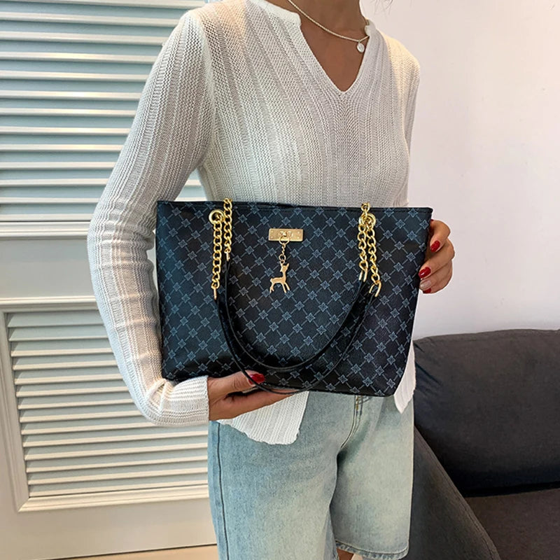 JORJI™ GrandVision Soft Leather Tote Bag