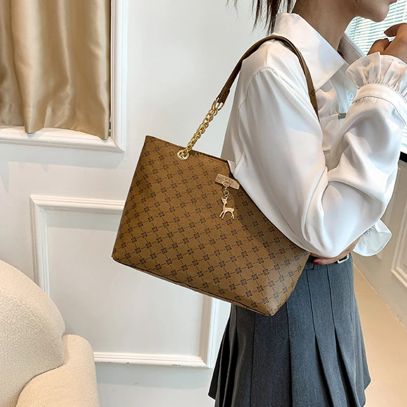 JORJI™ GrandVision Soft Leather Tote Bag
