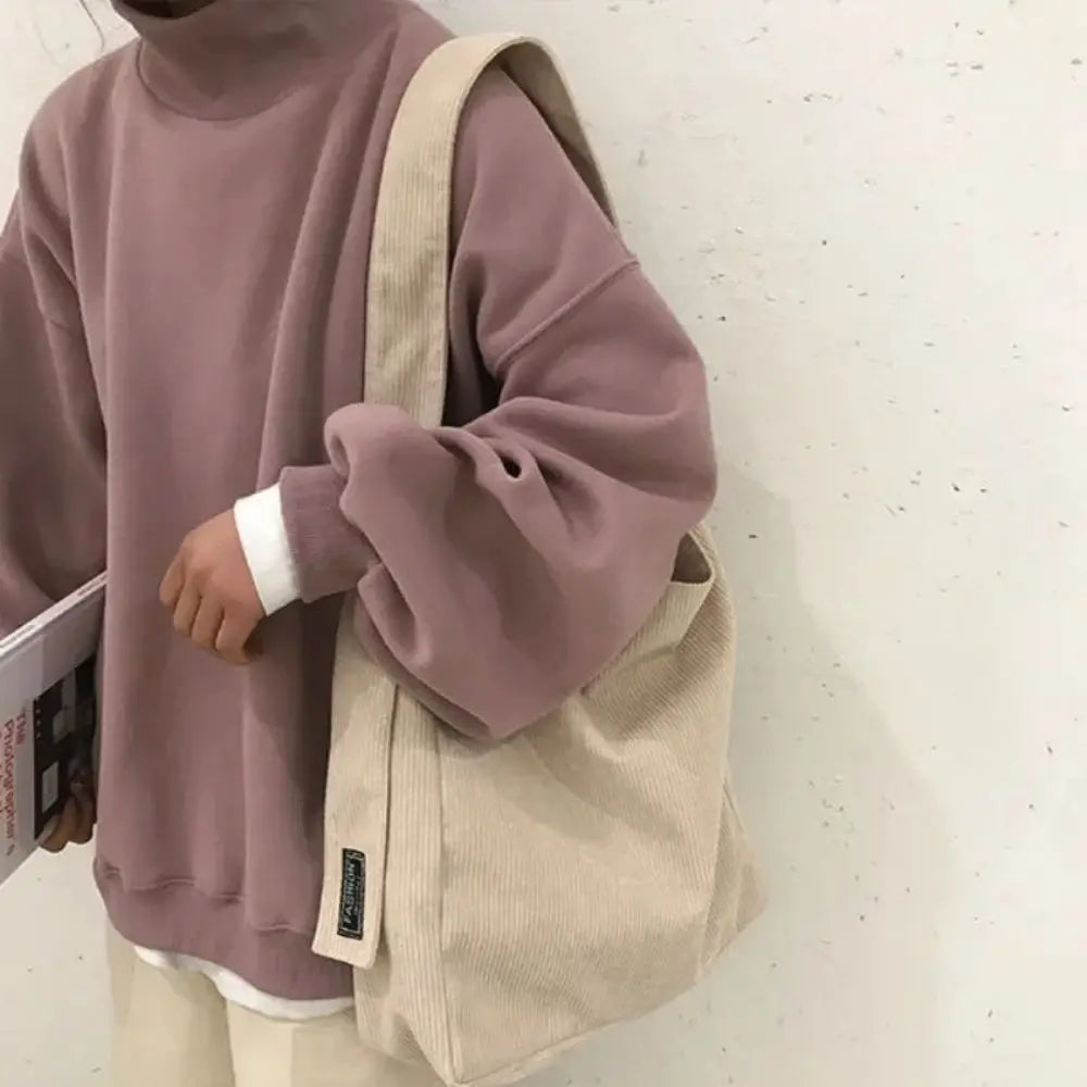 JORJI™ Corduroy Chic Large Tote Shoulder Bag