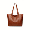 JORJI™ Vintage Vegan Leather Tote