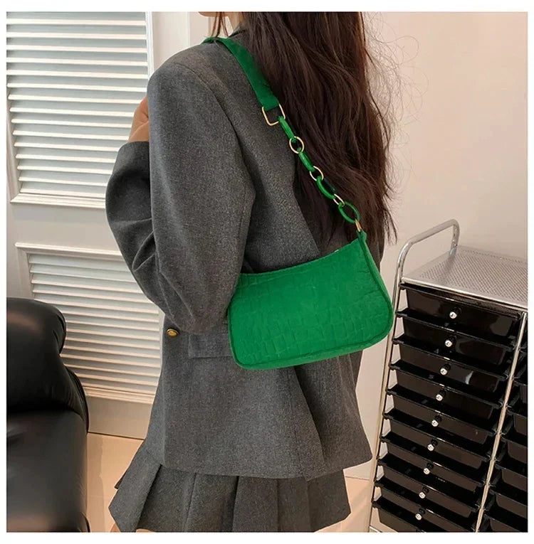 JORJI™ WoolStone Korean Square Shoulder Bag